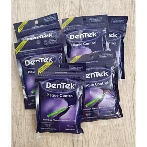 6 Packs of DenTek Easy Brush Fresh Mint Tight Interdental Cleaners 96‎ Total